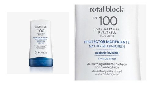 Unique Total Block Bloqueador Solar Matificante Spf 100 