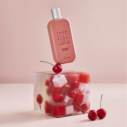 Egeo Cherry Blast Deo Colônia 90ml O Boticário E Hidratante Corporal Eudora Instance Cereja E Amêndoas 400ml Combo Com Sacola O Boticário