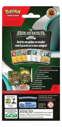 Jogo de Cartas Pokémon - Baralho Batalha - Ampharos Ex - Copag