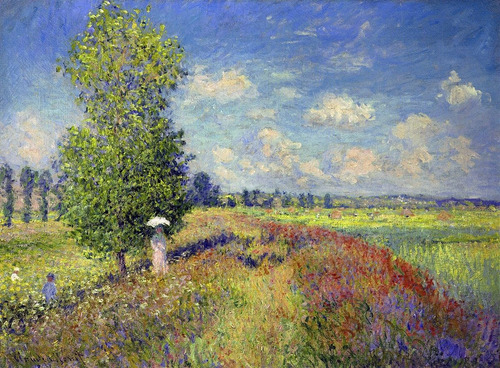 Lamina Fine Art Campo De Amapolas En Verano Monet 60x45 Cm 