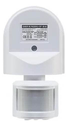 Sensor de presença de luz semiaberto Intelbras Esp 180 Ae