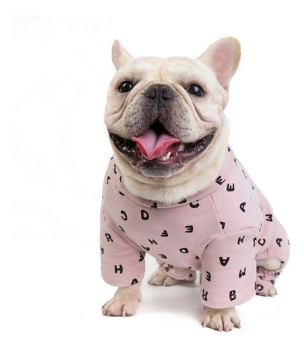 Pet Clothes, Abrigo De Algodón Bulldog, Suéter De Cuatro Pat