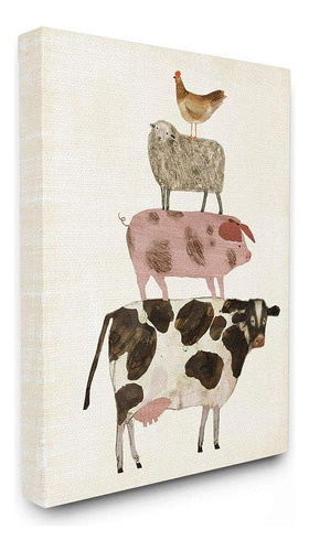 Stupell Industries Home Décor Collection Cow Sheep Pig And C