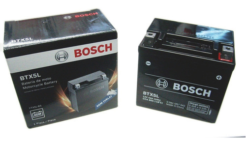 Imagen 1 de 6 de Bateria Moto Gel Bosch Btx5l Ytx5l-bs Cg 150 Ybr Titan 2