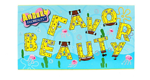 3 Paletas De Sombras Con 32 Colores Bob Esponja Grande Color