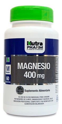 Magnesio 400 Mg Pack 3 Frascos 180 Comprimidos. Envío Gratis