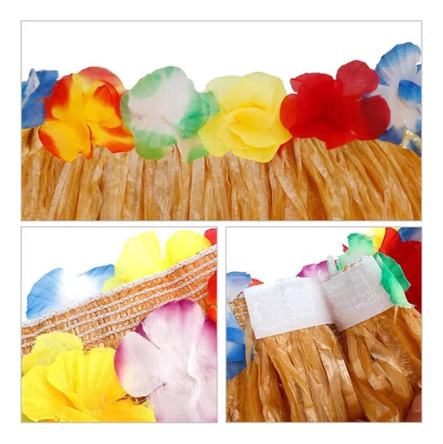 Set De Falda Hawaiana De Hula Para Fiesta De Disfraces.
