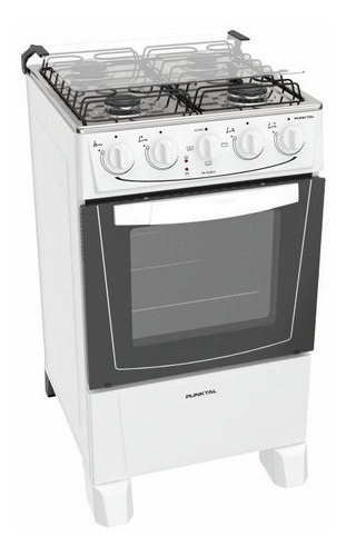 Cocina Punktal Pk-509 Combinada Blanca 4 Hornallas Kirkor - 