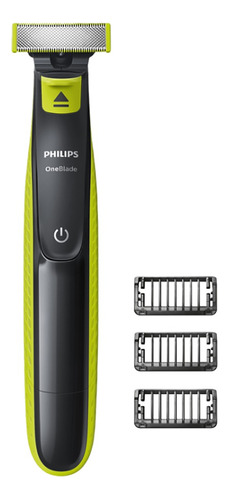 Philips Oneblade Qp2724/10 Afeitadora Recorta Rostro C/ Usb Color Negro