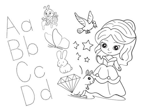 Desenhos Para Colorir E Atividades Menina - Para Imprimir