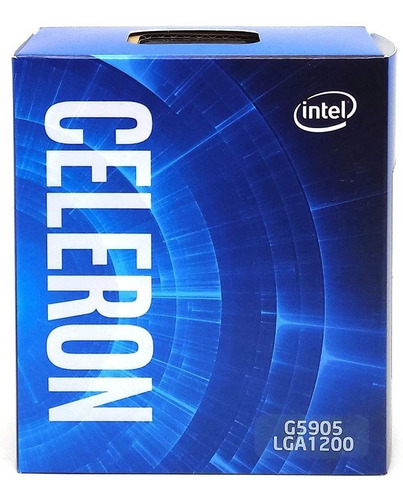 Procesador Intel Celeron G5905 BX80701G5905 de 2 núcleos y 3.5GHz de frecuencia con gráfica integrada