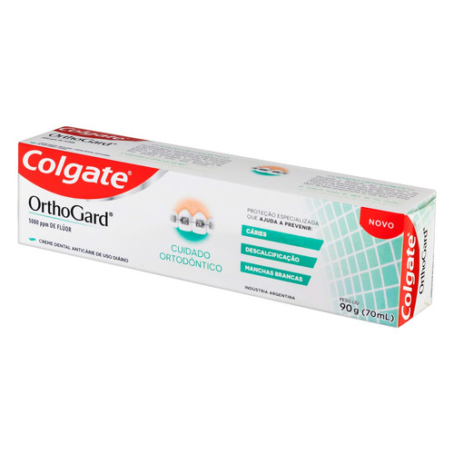 Imagem 2 de 4 de Pasta de dentes Colgate OrthoGard em creme 90 g