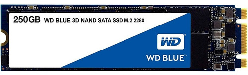 Disco sólido SSD interno Western Digital  WDS250G2B0B 250GB azul