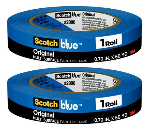 Scotchblue Original Painter's Tape 2090-18nc 0.70 In X ...