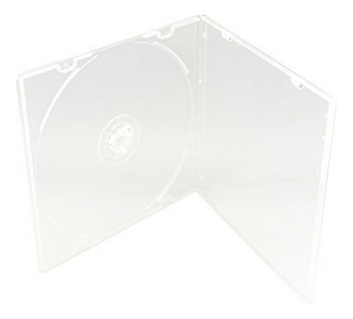 5.2 mm Slim Single Pp Poly Casos (200 unidades), Transparent