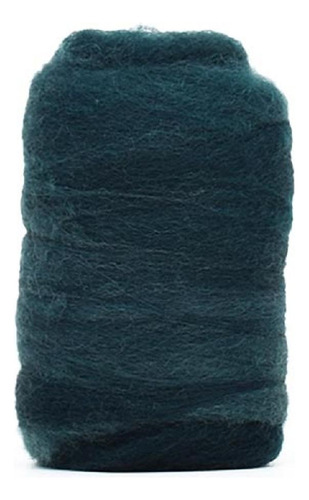 Lã Merino Para Feltragem 25g - Fios Da Fazenda Cor F27 Azul Petróleo