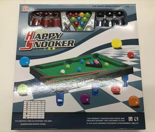 Mesa De Sinuca Bilhar Happy Snooker Com Acessórios 22 Peças