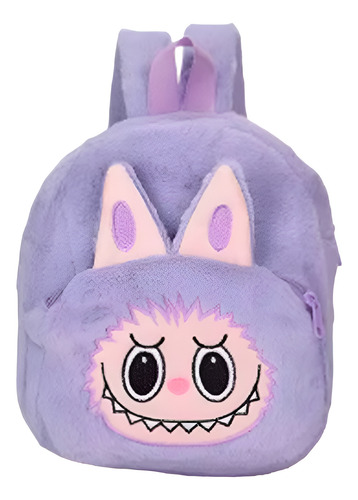 Mochila Labubu Morral Dibujos Animados Suave De Peluche 26x23 Cm
