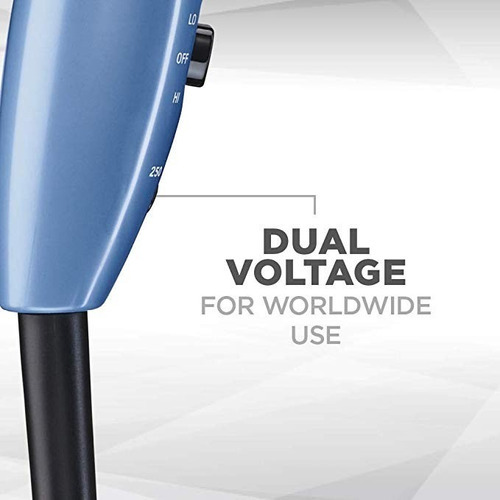Secadora Compacta Plegable Conair Vagabond 1600 W Color Azul Acero