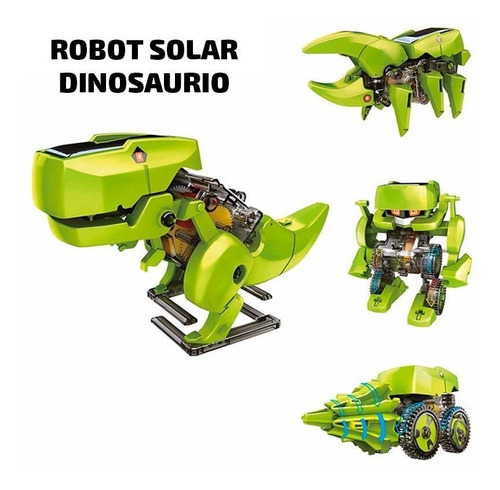 Juego Robot Solar Armable 4 En 1
