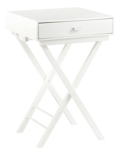 Mesa De Luz Plegable Blanca Fedra Morph