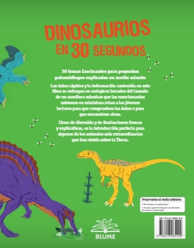 Dinosaurios En 30 Segundos - Para Pequeños Paleontólogos | Meses sin  intereses