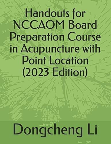 Libro: Handouts For Nccaom Board Preparation Course In With
