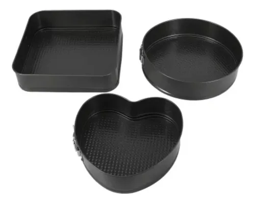 Moldes Desmontable Para Tortas Chescake Antiadherente Set X3