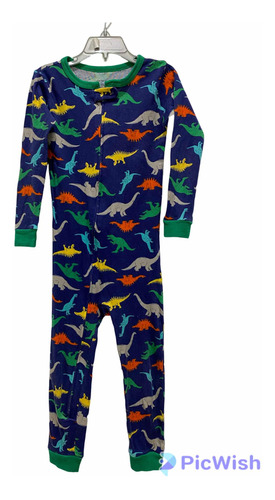 Pijama Carters Talle 4 Años Al Tobillo- Dinosaurios