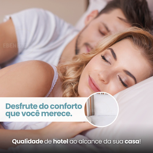 Jogo De Cama 4 Peças King Padrão C/ Fronha 400 Fios Ponto Palito Lençol Macio E Resistente Cor Branco