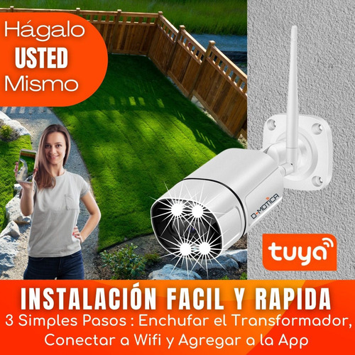 Imagen 5 de 9 de Cámara Vigilancia Wifi Inteligente Ultra Hd, Audio Y Alarma