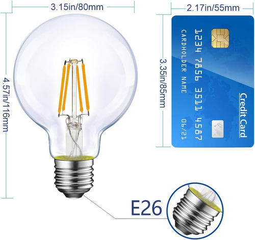 Bombilla Led Energetic Smarter Lighting, G25, 2700k, 12 Uni.