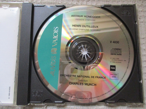 Imagen 3 de 4 de Honegger, Symphony Nº 1, Dutilleux Nº 2 'le Double' Munich