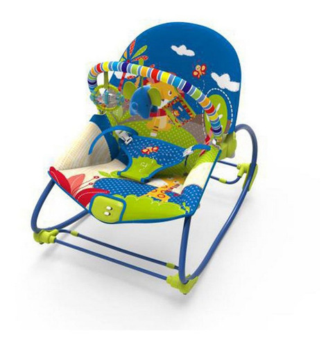 Imagem 1 de 3 de Cadeirinha De Descanso Rocker Musical Selva Azul Mastela
