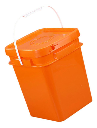 Cubo Cuadrado Con Asa Y Tapa Cubo 13l 25,5x25,5x31,1cm