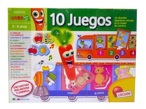 10 Juegos Para Niños - Lisciani Carotina