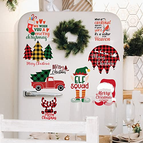 20 Piezas De Calcomanías De Pared De Navidad, Calcoman...