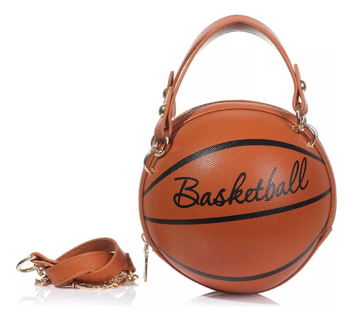 Bolsos De Hombro Redondos Con Forma De Balón De Baloncesto