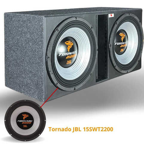 Caixa De Som 2 Alto Falante 15'' Tornado Jbl 15swt2200