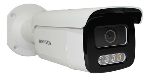 Câmera Bullet Ip Colorvu 4mp 2.8mm Hikvision Com Strobo