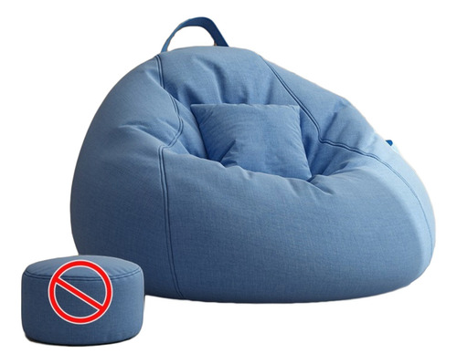 Mini Sofa De Bolsa Puff Xl Para Dormitorio Living 110x130 Cm