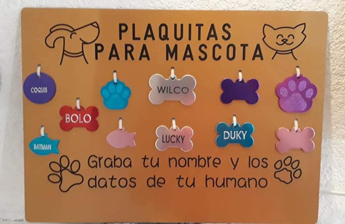 Placa De Identificación Para Tu Mascota