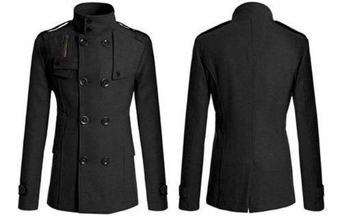 Chaqueta De Hombre De Lana De Corte Medio Y Corte Ajustado 1
