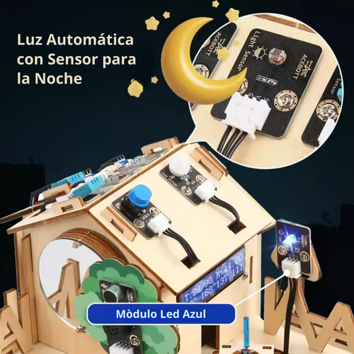 Casa Inteligente Acebott Qe001 Compatible Con Arduino Y Acecode Automatizacion Electronica Educativa Tecnologia Esp32 Ideal Para Aprendizaje Diy