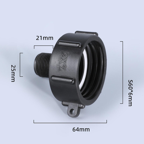 Para Adaptador Totalizador Ibc Tapa Ibc, Adaptador 25mm