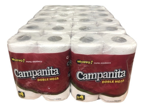 Papel Higienico Campanita Doble Hoja Bolson 48 Rollos 20 Mts