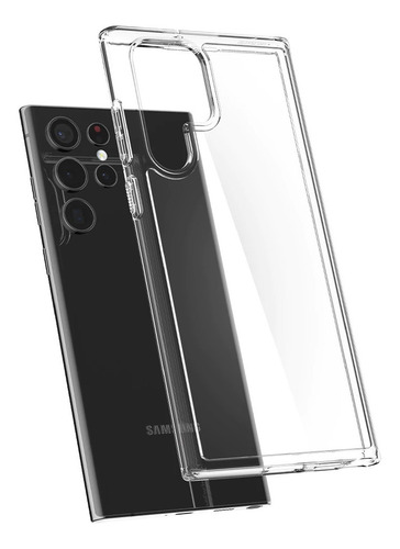 Imagem 2 de 5 de Capa Spigen Ultra Hybrid Clear Para Samsung Galaxy S22 Ultra
