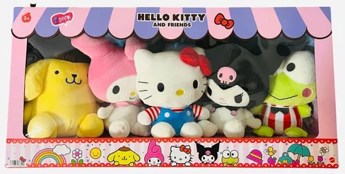 Hello Kitty Set 5 Peluches Hello Kitty Y Sus Amigos 20 Cm