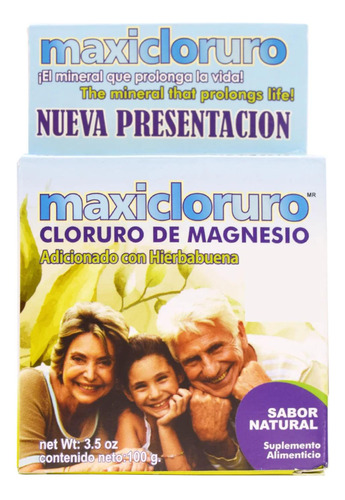 Cloruro De Magnesio Polvo Hierbabuena 100 Grs Maxicloruro