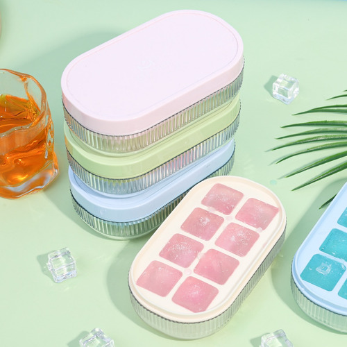 Bandeja Para Cubitos De Hielo De 8 Rejillas, Caja De Hielo D